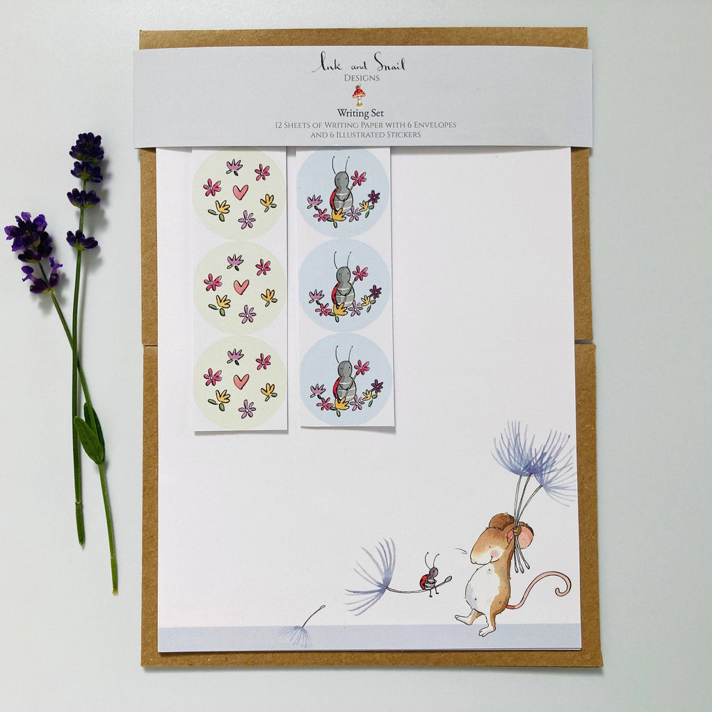 Writing Set - Mouse and Ladybird
