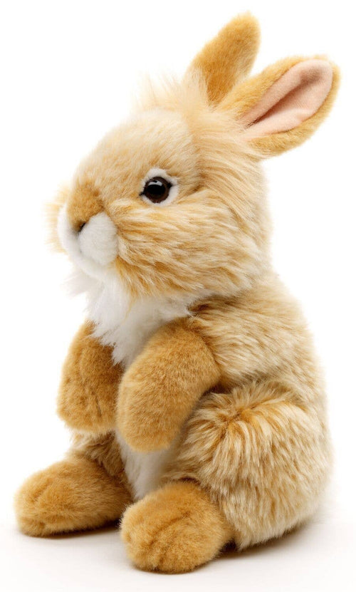Angora rabbit, standing (beige) - cuddly/plush toy