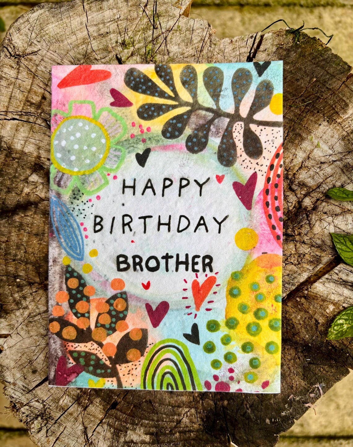 Plantable  Seed Paper Brother Birthday Card