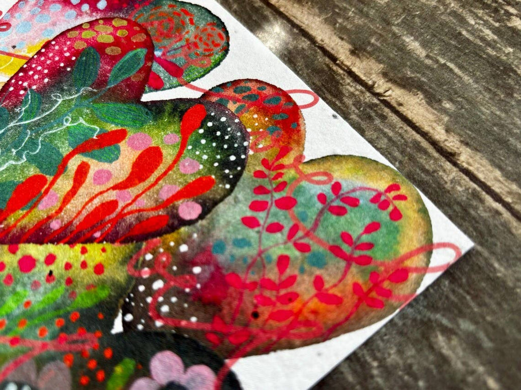 Plantable Seed Paper Love Card, Blank Inside